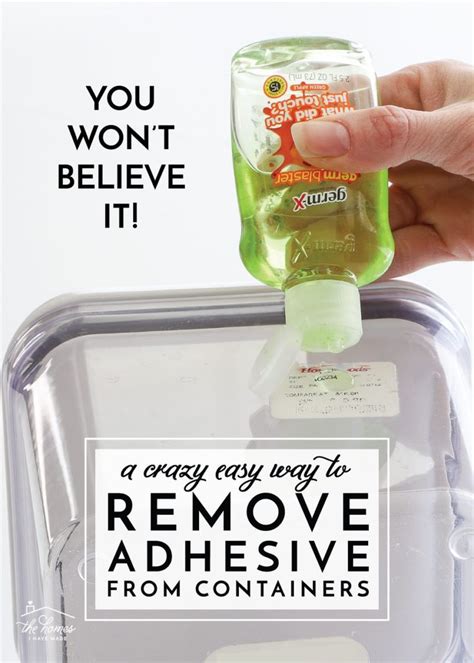 Image result for How to Remove Sticky Labels From Plastic Containers