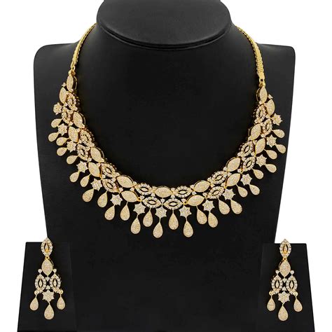 Premium Stone Necklace with Stud PMSNSN4W-0031, PMSHST2W-023