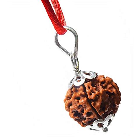 Buy RUDRA BLESSING CENTER Original 5 Mukhi Rudraksha Pendant Lab ...