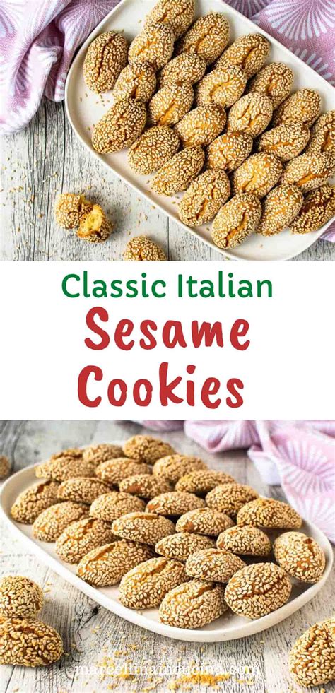These sesame seed cookies are wonderfully fragrant, crunchy and crumbly ...