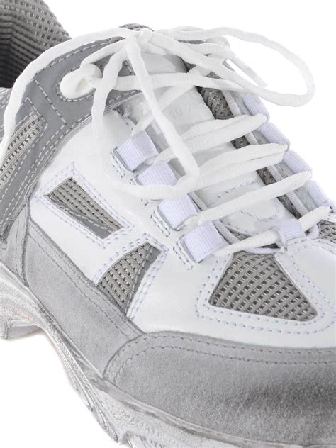 Giày Nam Maison Margiela Security Dirty Treatment Sneakers 'White-Grey ...