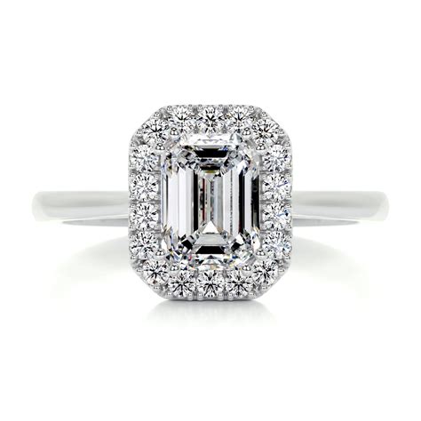 kalapi Jewel Emerald Cut Excellent 2 Ct Diamond Ring for Her - Wedding ...