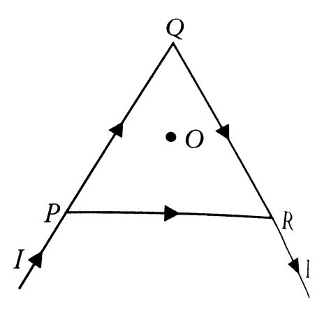 An equilateral triangle of side length l is formed from a piece of wire ...