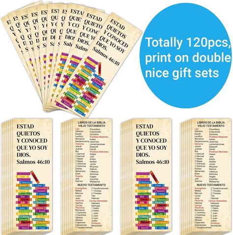 Fankya 120pcs Spanish Books of The Bible Bookmarks India | Ubuy
