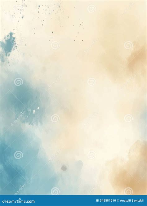 Calming Watercolor Aesthetic Illustration With Blue Liquid Textures ...
