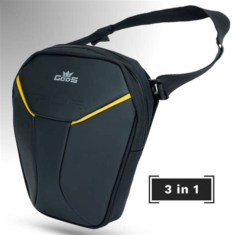 Taur 3-in-1 Yellow | Non-magnetic | Thigh Bag | Waist Bag | Sling Bag ...
