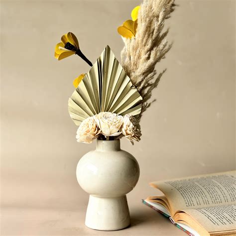 Mushroom Ceramic Vase – Orange Skies