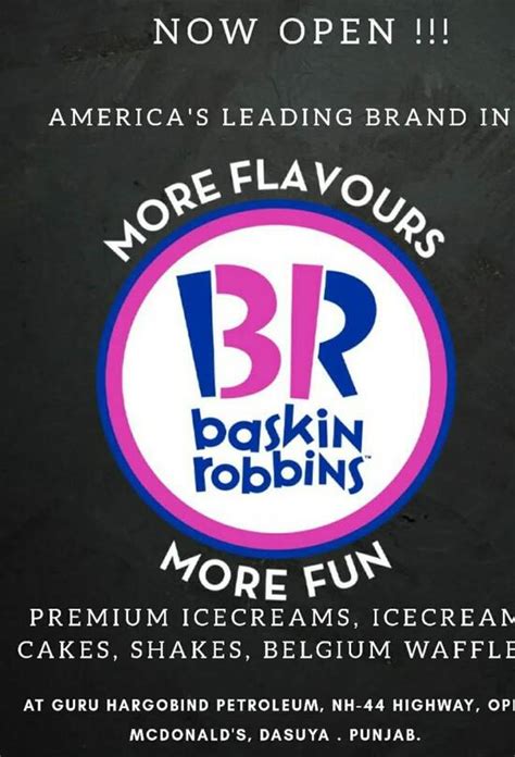 Menu at Baskin Robbins, Dasuya