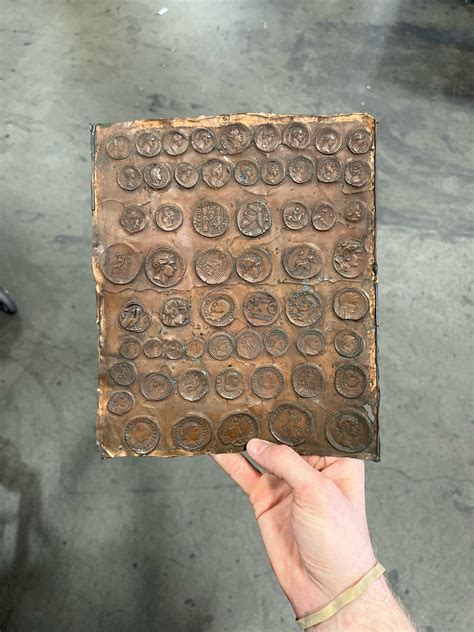 What is this thing? Imprints of old Greek? Coins on a copper plate : r ...