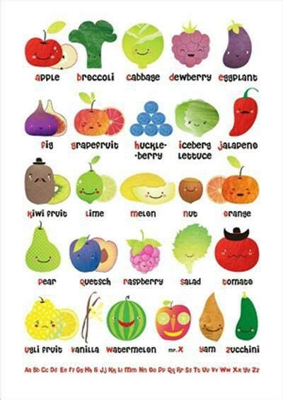 Fruit or veggie for every letter of the alphabet! | Fruit, Fruits and ...