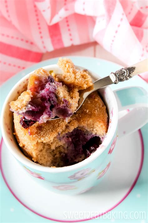 Blueberry Mug Muffin - Sweet 2 Eat Baking
