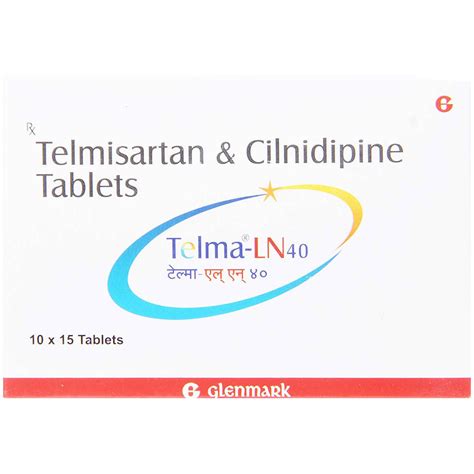 Telma-LN 40 Tablet | Uses, Side Effects, Price | Apollo Pharmacy