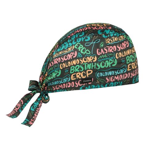 Scopy Procedure Scrub Cap Satin - Free Embroidery