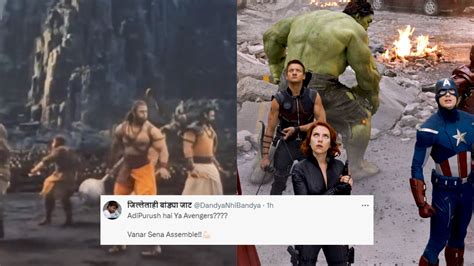 Vanar Sena Assemble! Internet Slams Adipurush Makers For Copying 'Frame ...