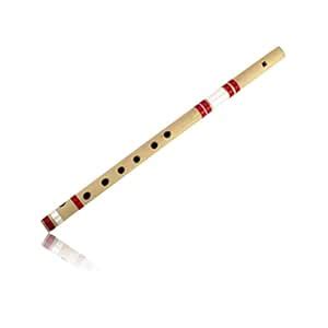 15.5 Inch Authentic Indian Wooden Bamboo Flute in 'A' Key Fipple ...