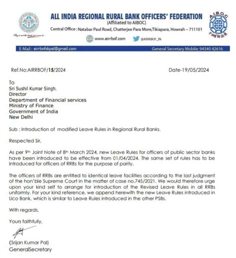 RRB Officers’ Federation Demands Implementation of New Leave Rule