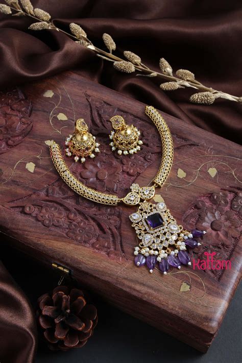 Purple Colour Jewellery - Kattam