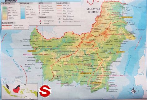 Map Of Kalimantan : Kalimantan (Borneo) Island Map – BVXX