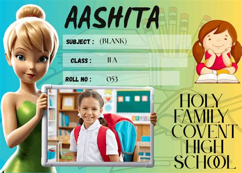 Customized Kid Name Slip with Tinker Bell – Personalized Labels ...
