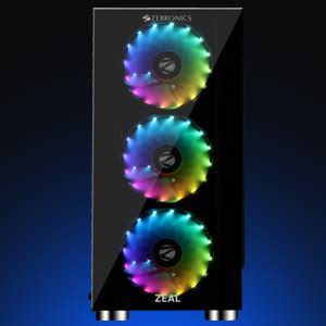 Amazon.in: Buy Zebronics Zeb-ZEAL Premium Gaming Chassis Comes with ...