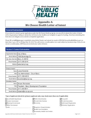 Fillable Online Appendix B: We Choose Health Application Form Fax Email ...