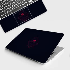 Fusion City Dark Minimal Mountains Full Body Laptop Skin Fits Upto Size ...