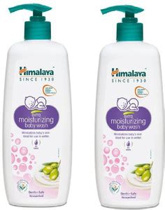 HIMALAYA Extra Moisturizing Baby Wash With Aloe-Olive-Milk (400ml X 2 ...