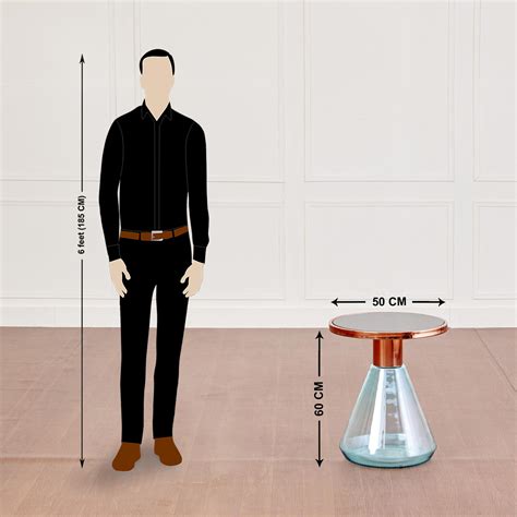 Buy Terra Roza Glass Accent Table - Blue from Home Centre at just INR ...