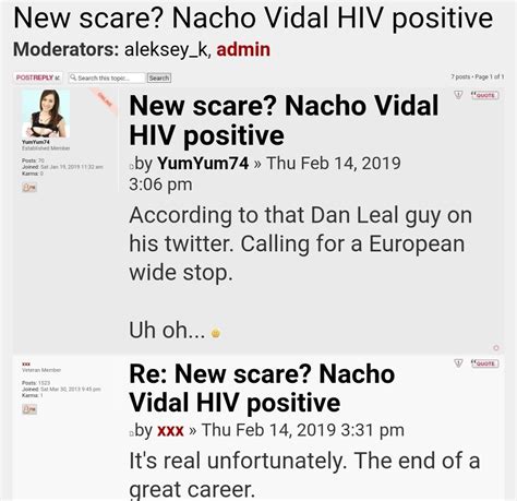 Nacho Vidal Hiv