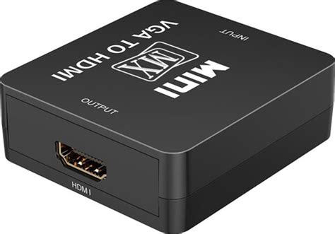 MX TV-out Cable VGA to HDMI Converter Adapter Box With Audio for PC ...