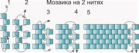 Мозаичное плетение бисером: схемы разных способов мозаики