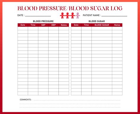 Blood Sugar Log - 6 Free PDF Printables | Printablee