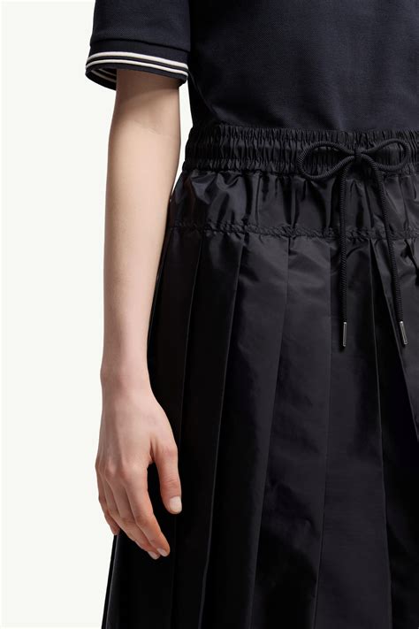 Navy Blue Cotton Piquet Polo Shirt Dress - Dresses for Women | Moncler US