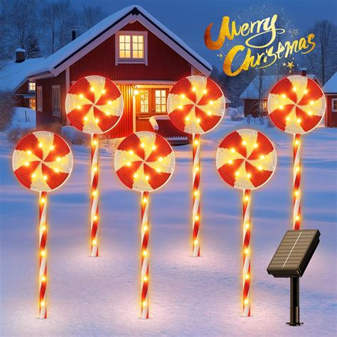 Amazon.com : ELECLINK 25" Larger Christmas Decorations Outdoor, 6 Pack ...