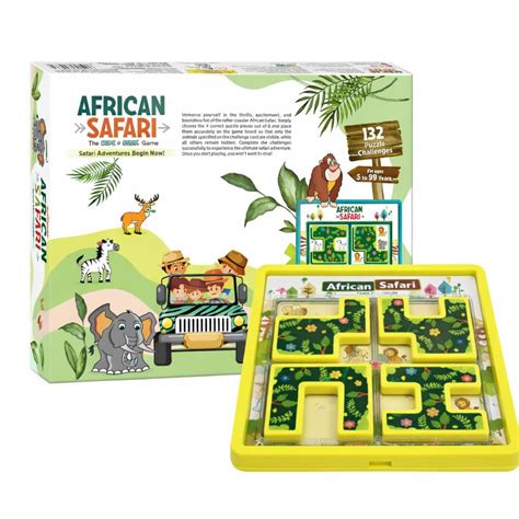 Buy toymate African Safari Logic Puzzle Game for Kids – 132 Brain ...