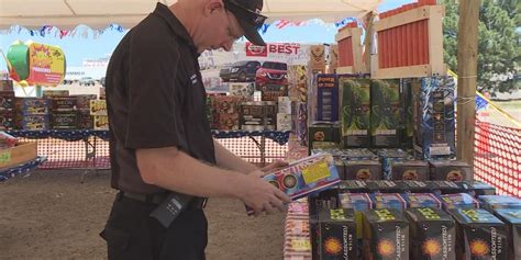 Fire department inspects firework stands