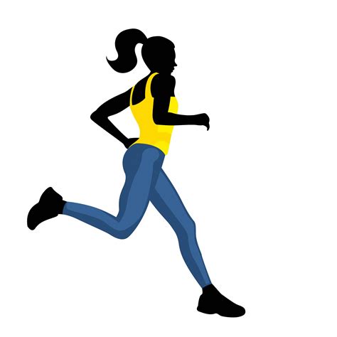 Woman Running Clip Art Free Stock Photo - Public Domain Pictures