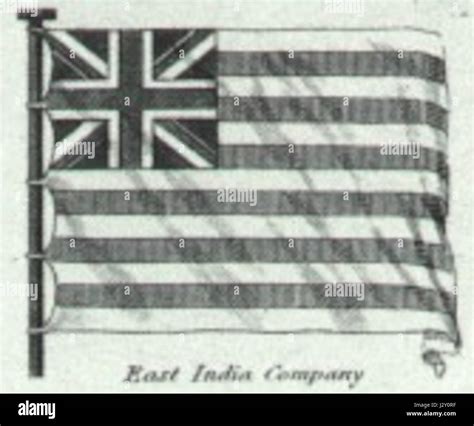 British East India Company Flag from Rees Stock Photo - Alamy