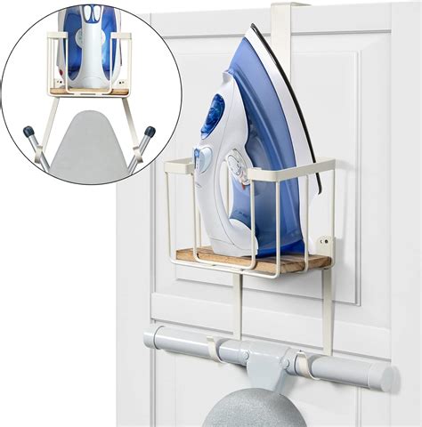 TJ.MOREE Wall Mount/Over the Door Ironing Board Holder with Large ...