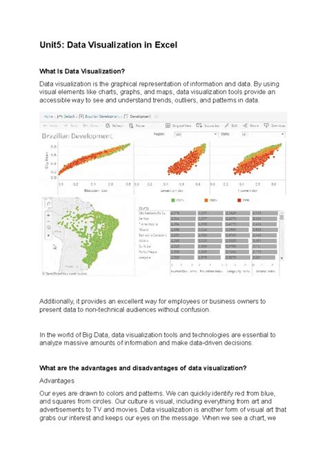 Unit 5: Data Visualization in Excel - Understanding and Techniques ...
