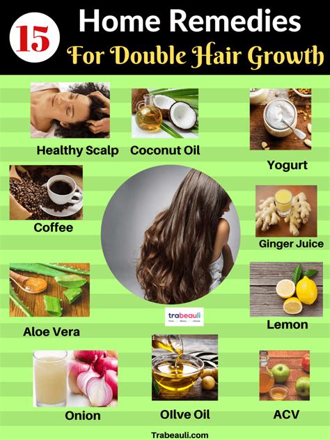 15 Hair Growth Home Remedies and Thickness Fast In a Week | Trabeauli