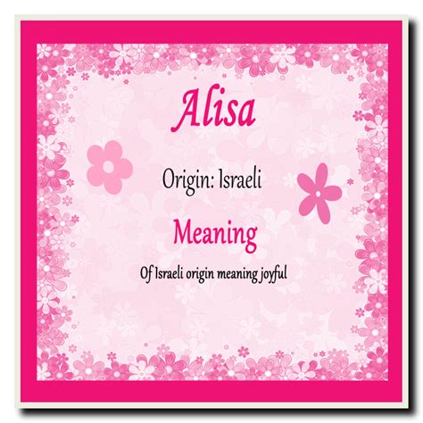 Alina Personalised Name Meaning Certificate - The Card Zoo