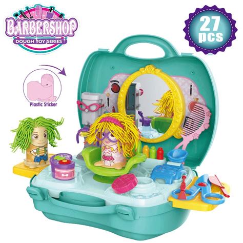 Buy Smartcraft Barbershop Dough Toy Series, 27 Pieces Play Dough ...