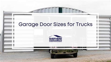 Garage Door Sizes for Trucks – Everything You Need to Know | Shepherd ...