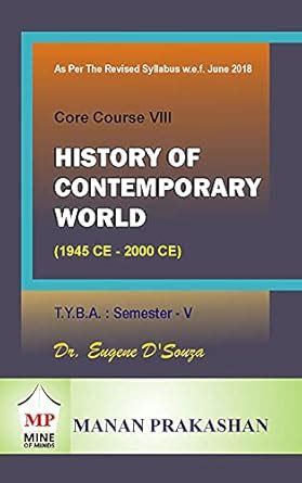 History of CONTEMPORARY WORLD TYBA Semester V manan prakashan ...