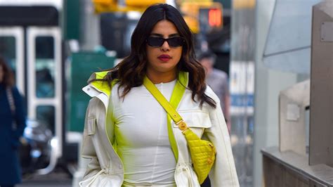 Priyanka chopra wears a neon fanny pack in New York | Vogue India
