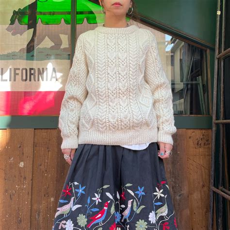 Ireland hand knit wool sweater | JERRYZ