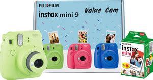 FUJIFILM Instax Mini 9 Value Cam with 20 Films Shot Instant Camera ...