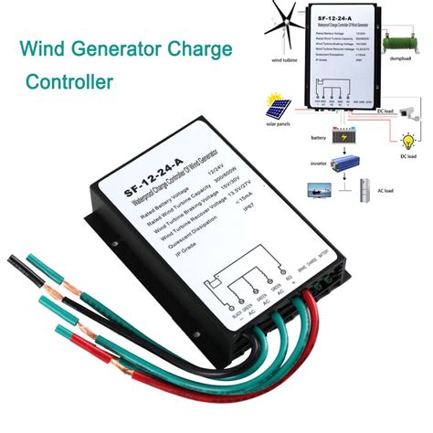 Buy 1224V IP67 Wind Turbine Charge Controller, Waterproof Generator ...