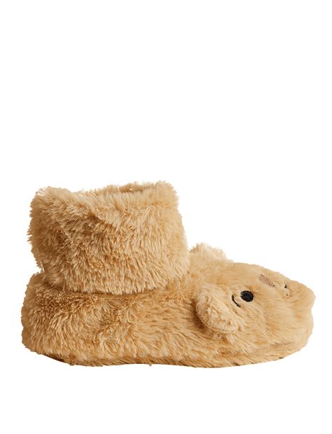 Buy Faux Fur Spencer Bear™ Thermal Slipper Socks at Marks & Spencer